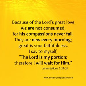 Lamentations 322-24